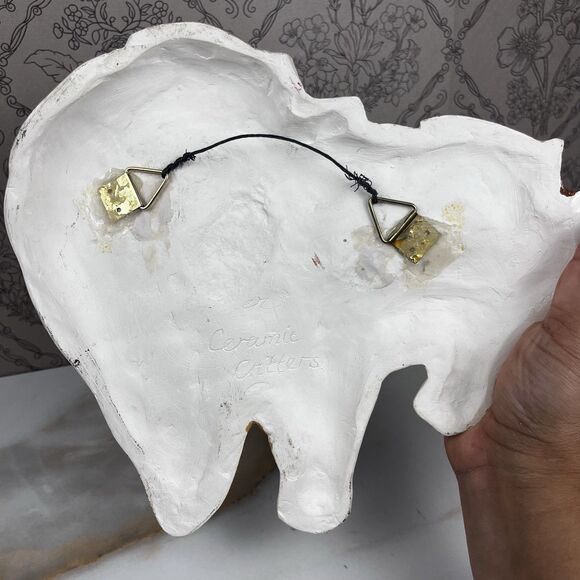 Vintage Ceramic Horse Wall Hanging 3 Horses Form a Heart Shape Mare Filly Colt - Picture 8 of 8